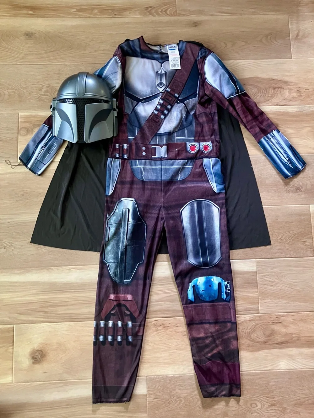 Kids Mandalorian Costume with Cape and Helmet